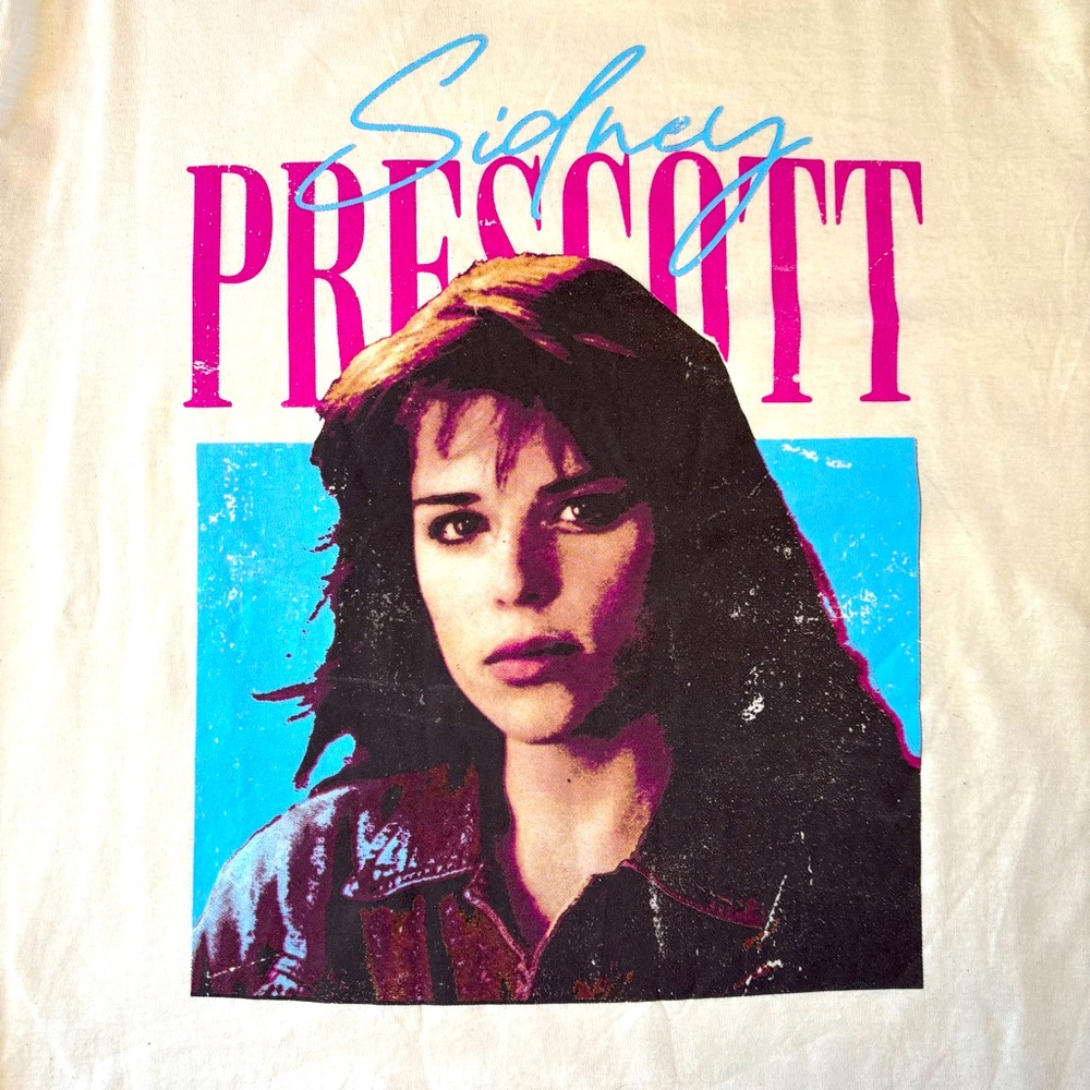 GRAPHIC TEE Scream Sidney Prescott Off White Unisex NWT